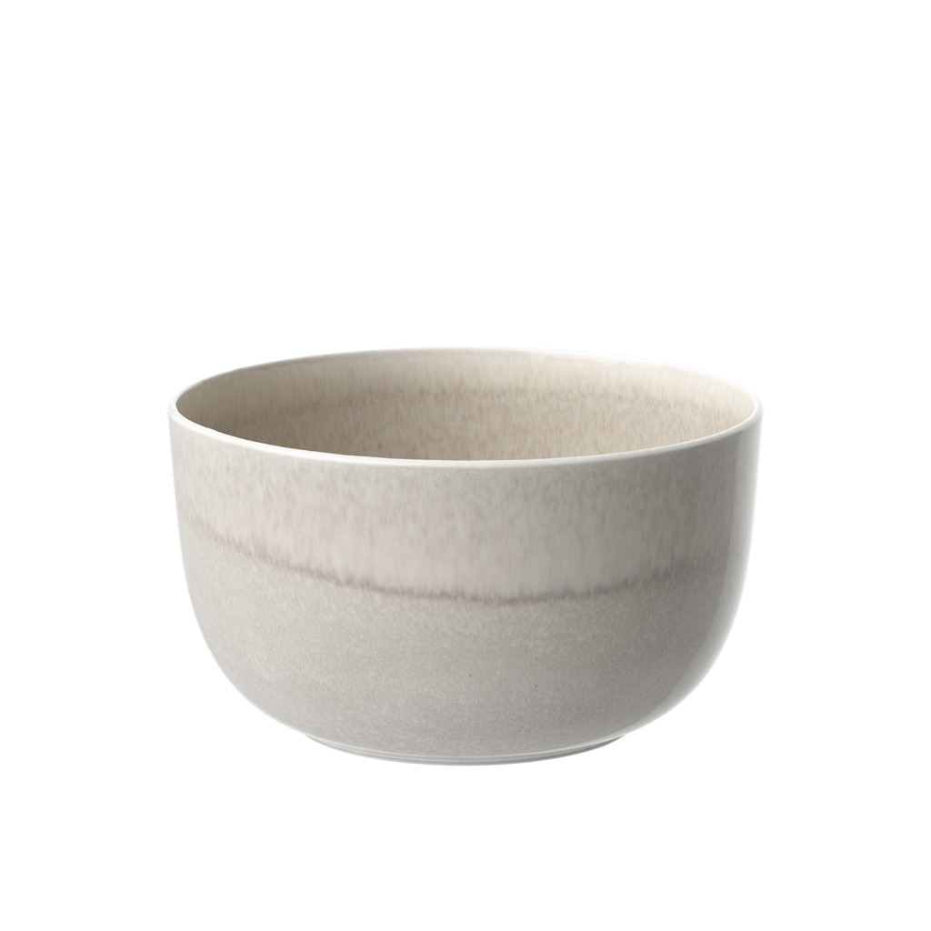 Perlemor Sand - Grand saladier, beige, en porcelaine haut de gamme