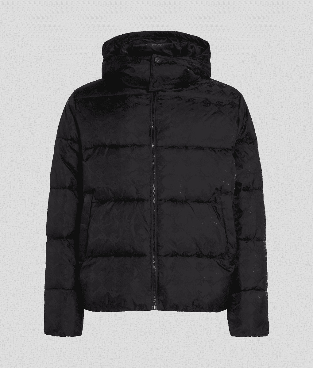 BLOCK LOGO JACQUARD PUFFER HOMME