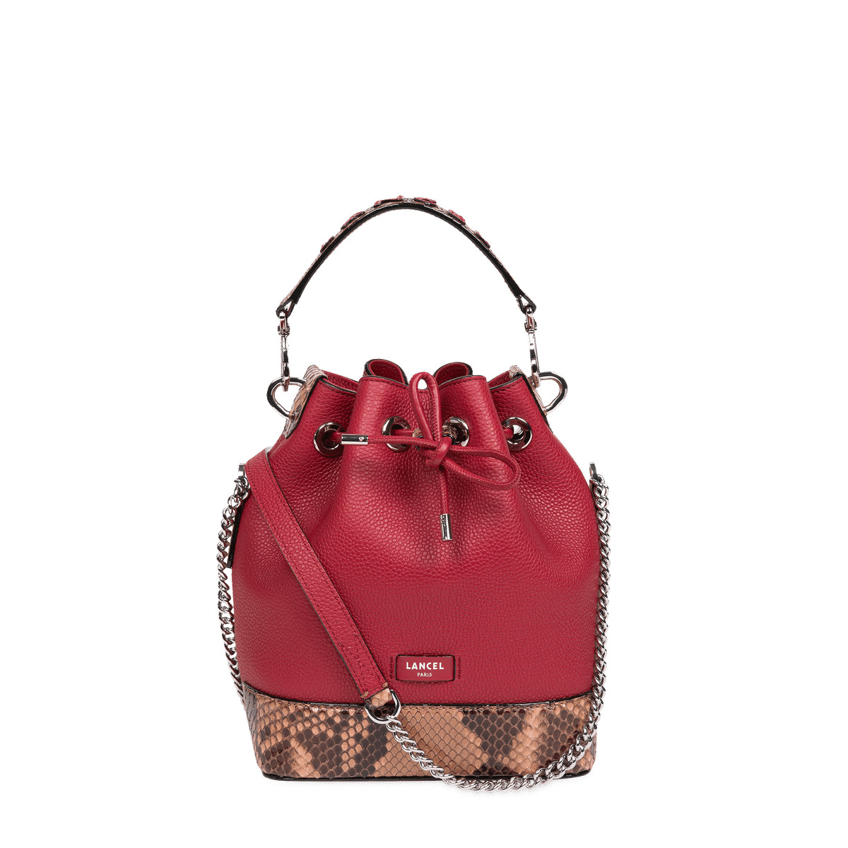 Ninon de Lancel - Sac seau - Petit modèle - Multico Bordeaux