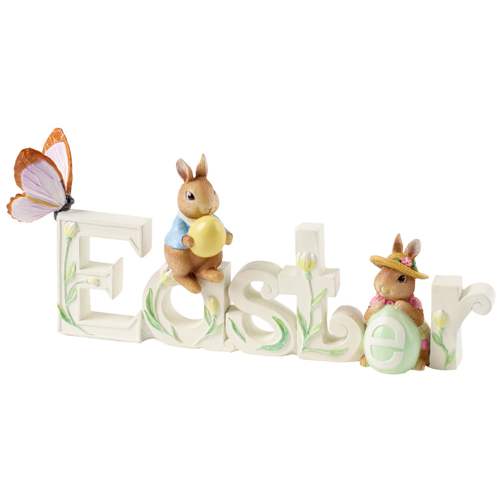 Spring Fantasy Accessories Texte decoratif Paques 33,4x6,3x13,6cm