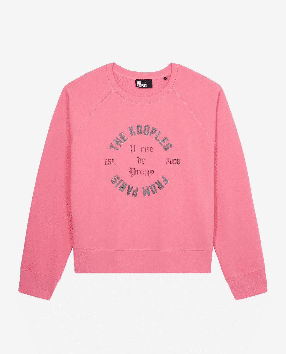 Sweat Avec Print Blason Devant Femme