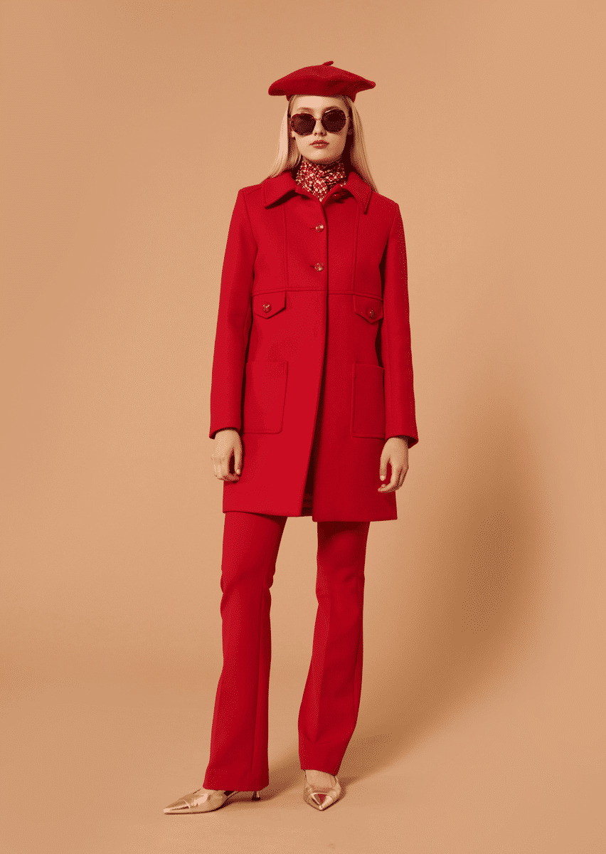 Manteau Maja-Rouge en Laine