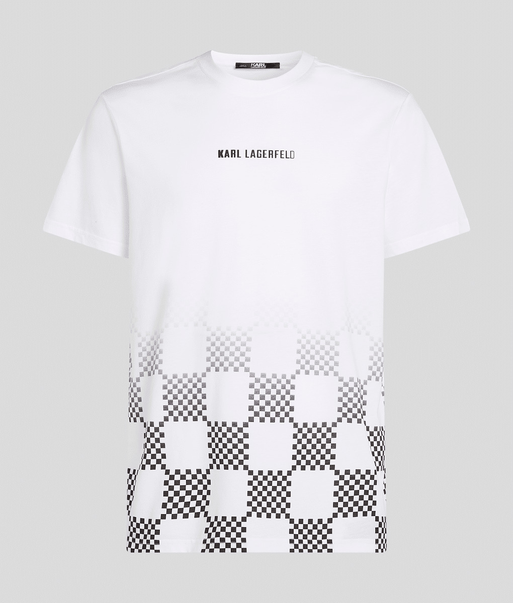 CHECKBOARD DEGRADE T-SHIRT HOMME