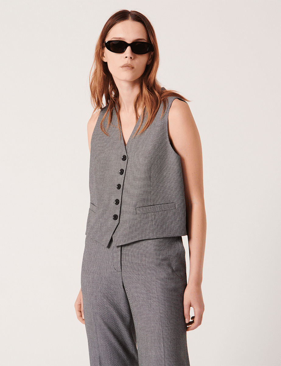 Gilet Gianno Gris en Polyester