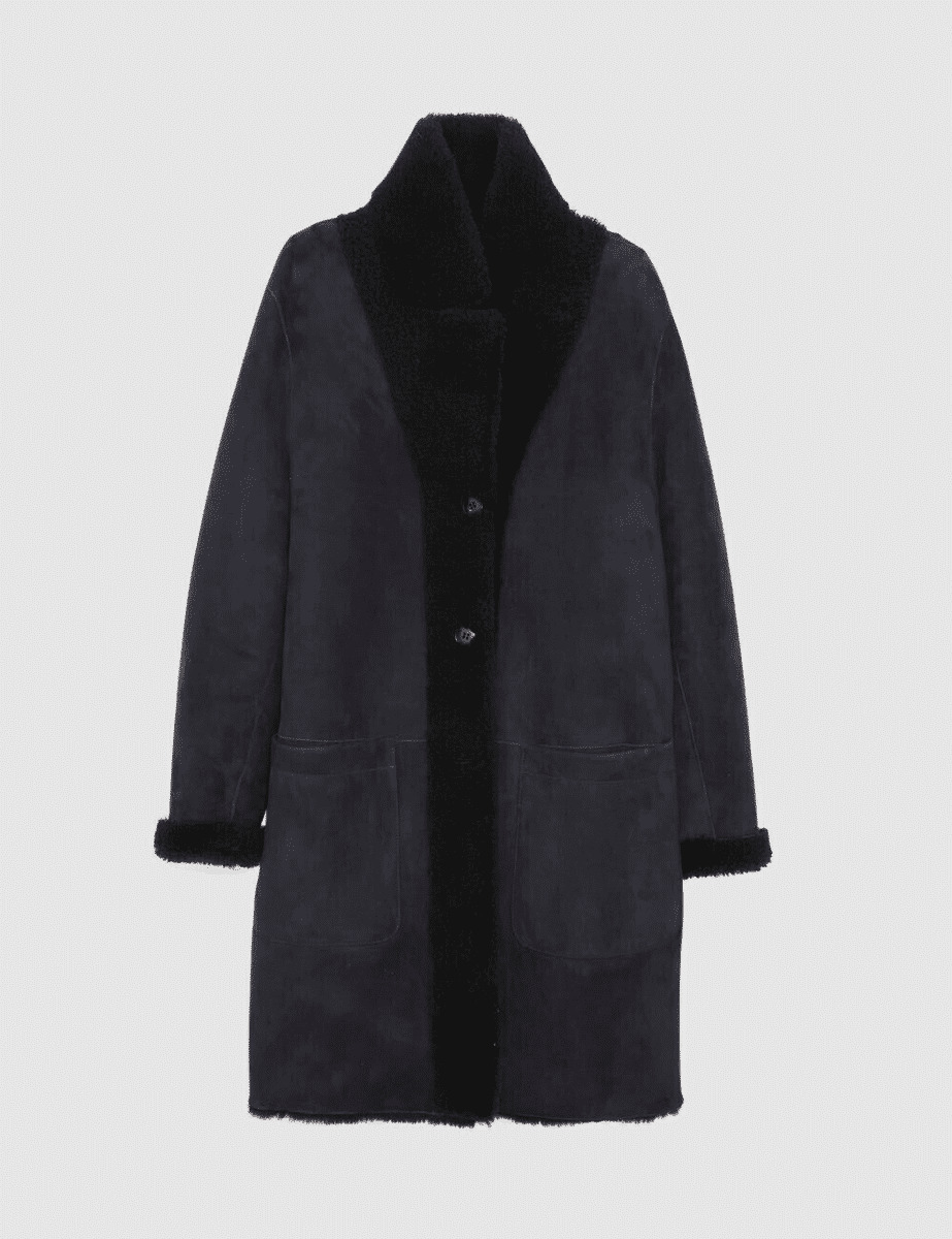 Manteau Manosc-100% Peau Lainée