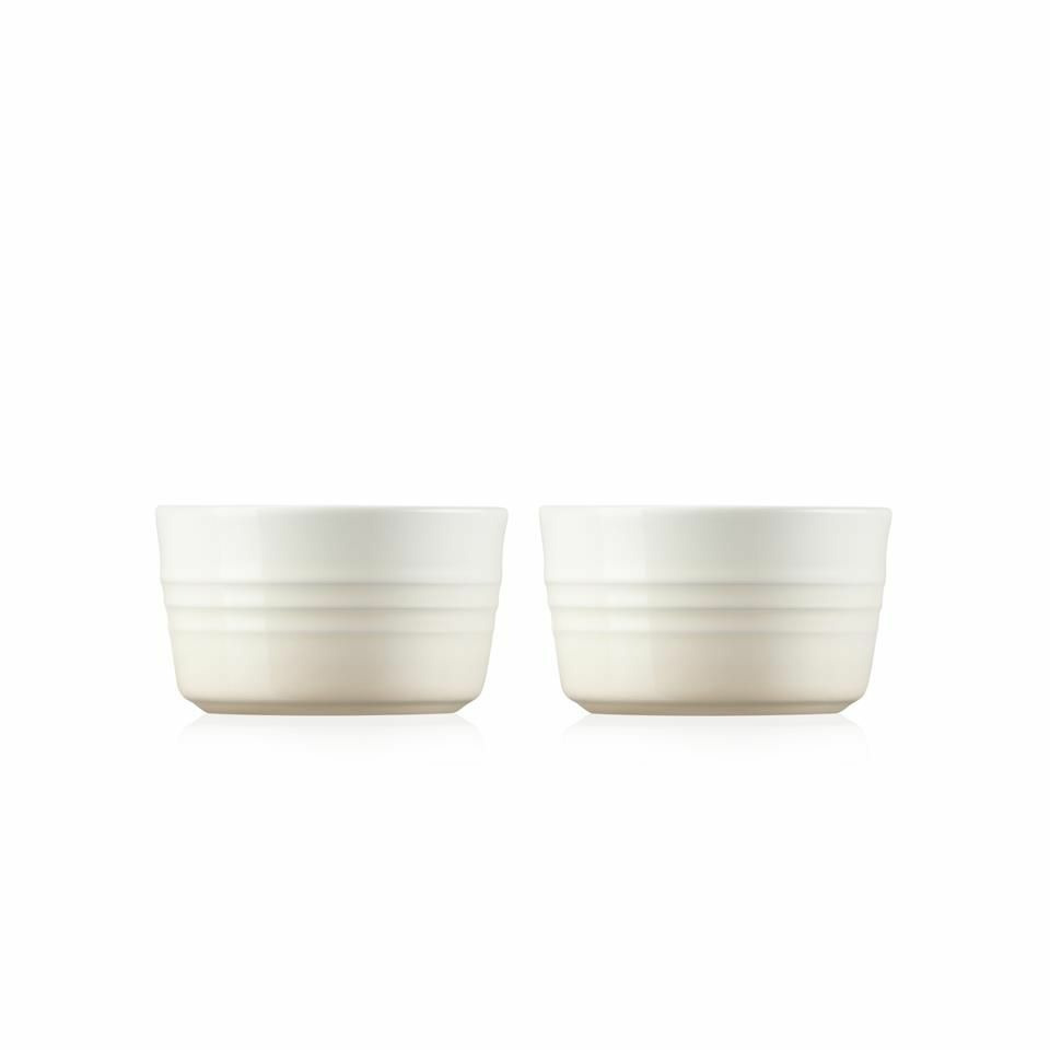 Set de 2 ramequins 240ml en céramique meringue