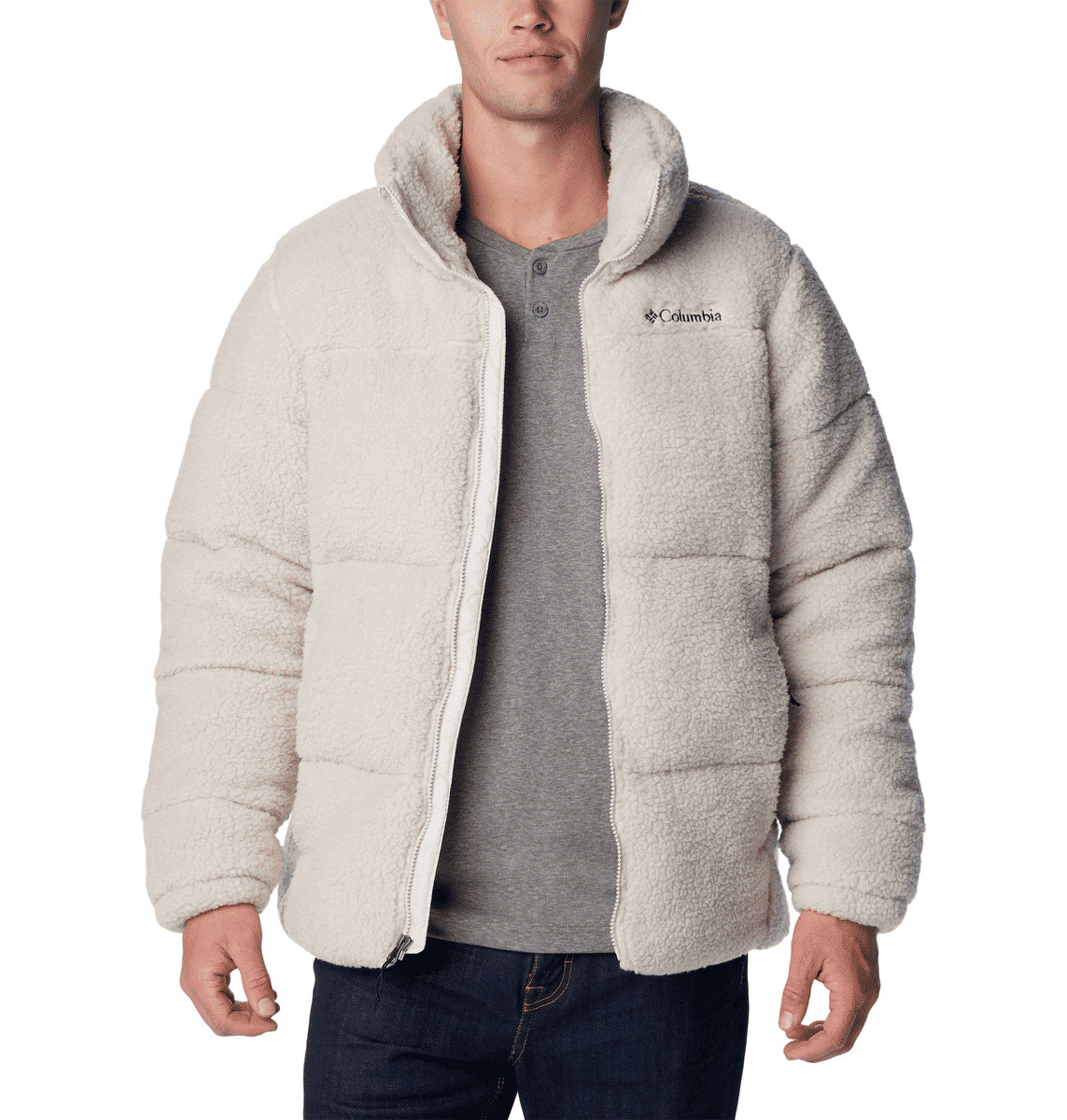 Puffect™ Sherpa Veste homme Beige