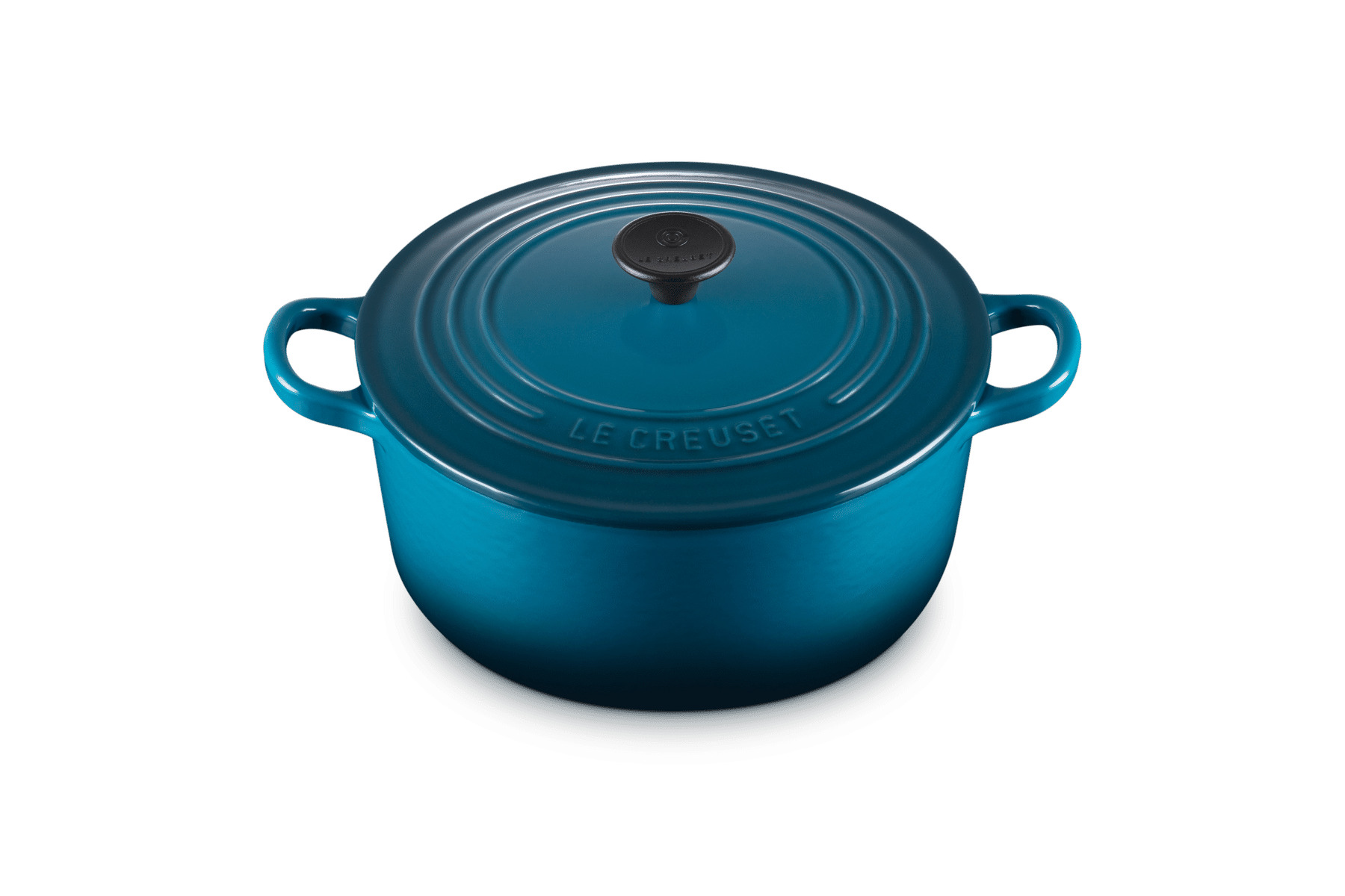 Cocotte ronde 22cm en fonte émaillée deep teal