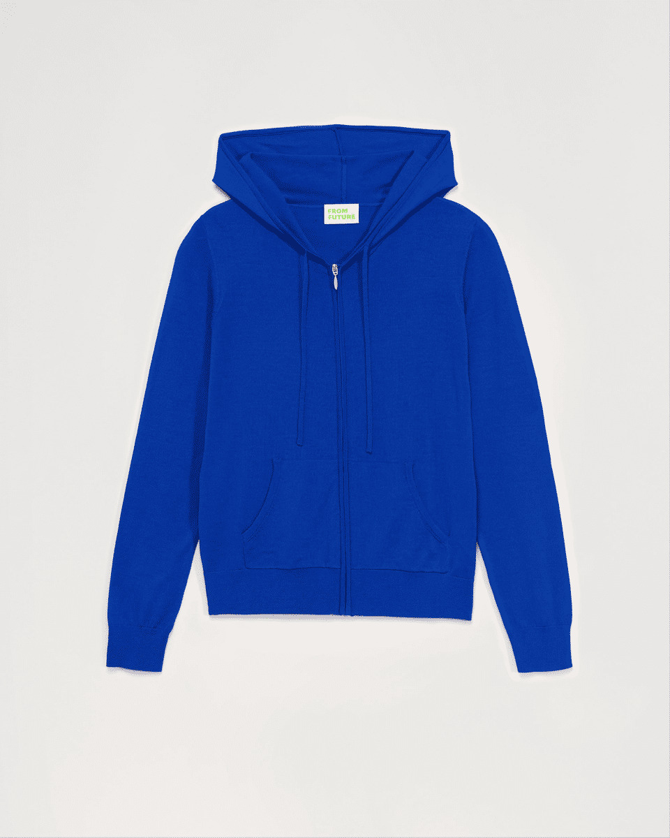 Hoodie Zippé Laine Mérinos