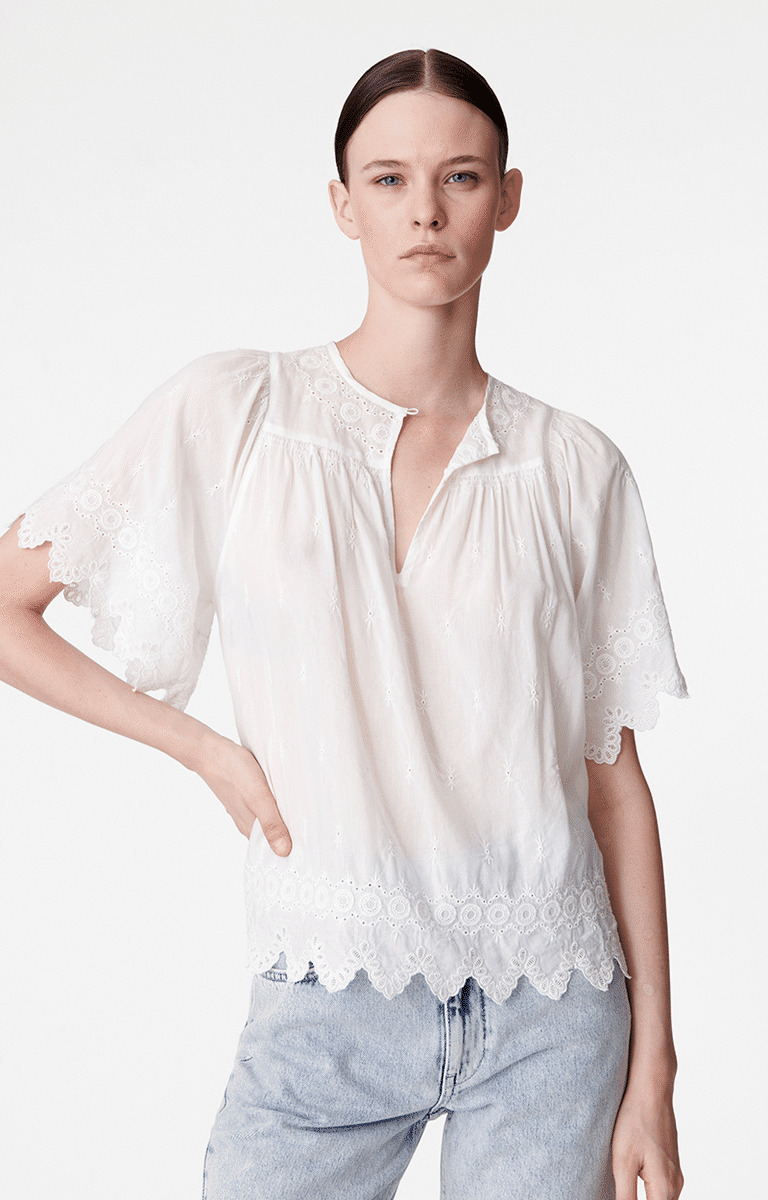 Blouse Glory En Coton & Viscose