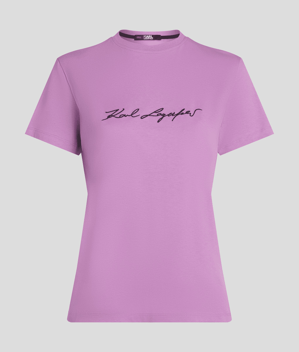 BIG SIGNATURE LOGO T-SHIRT FEMME