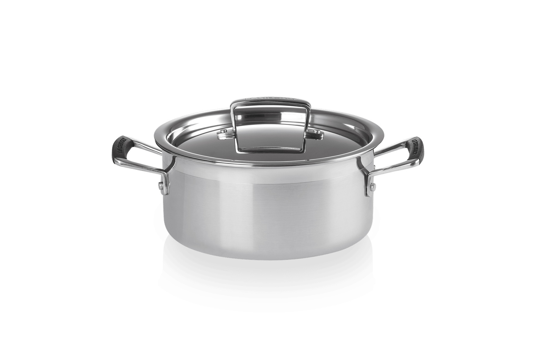 Faitout bas 20cm inox avec couvercle