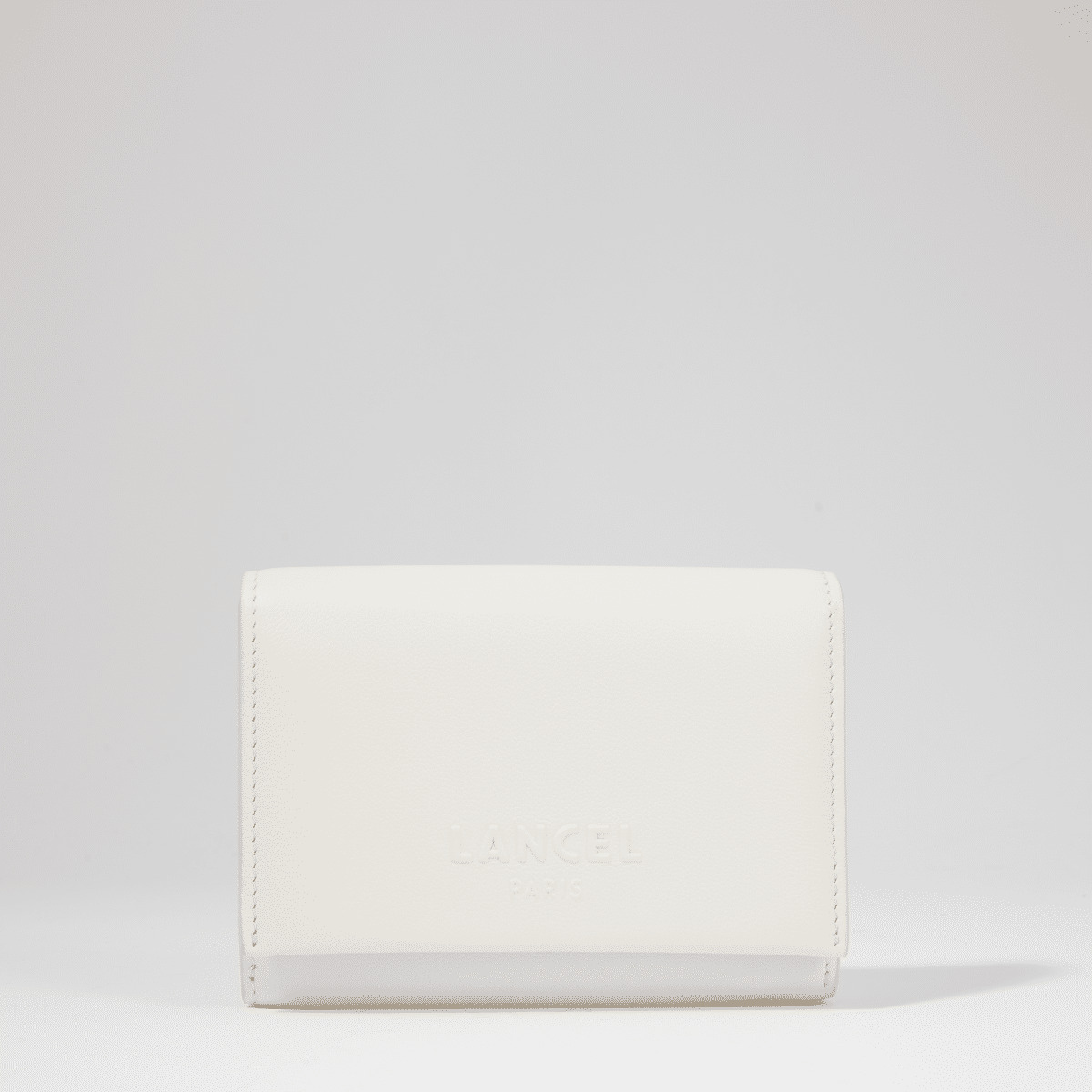 Billie De Lancel - Portefeuille Rectangulaire Compact Rabat - Neige