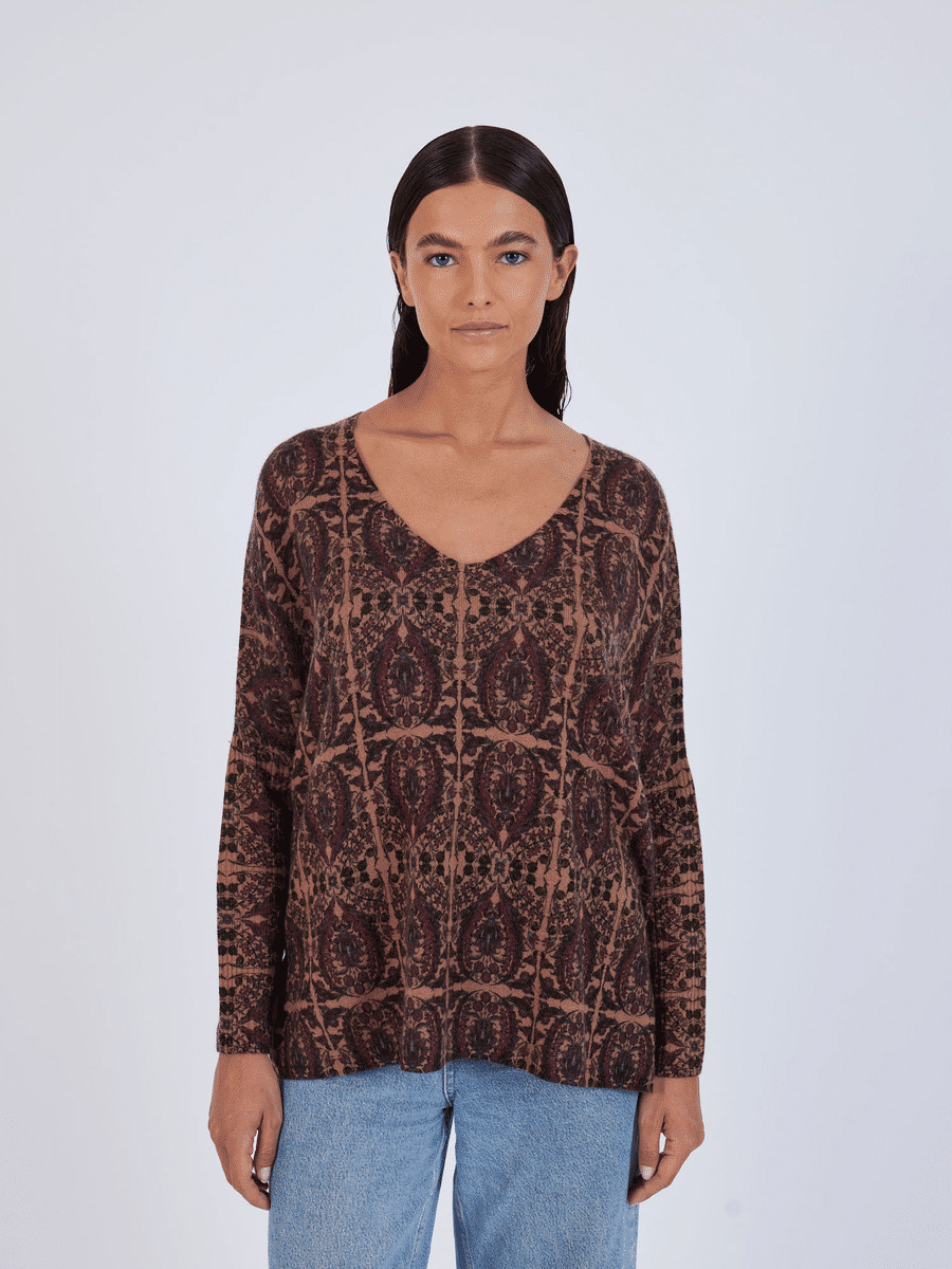 Pull poncho slave Minena FAUVE