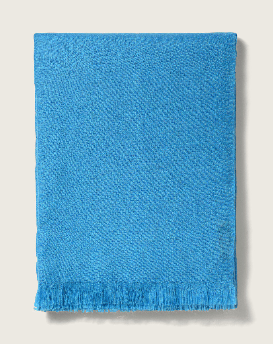 Maxi étole en voile - Accessoire - BLEU CALDERO