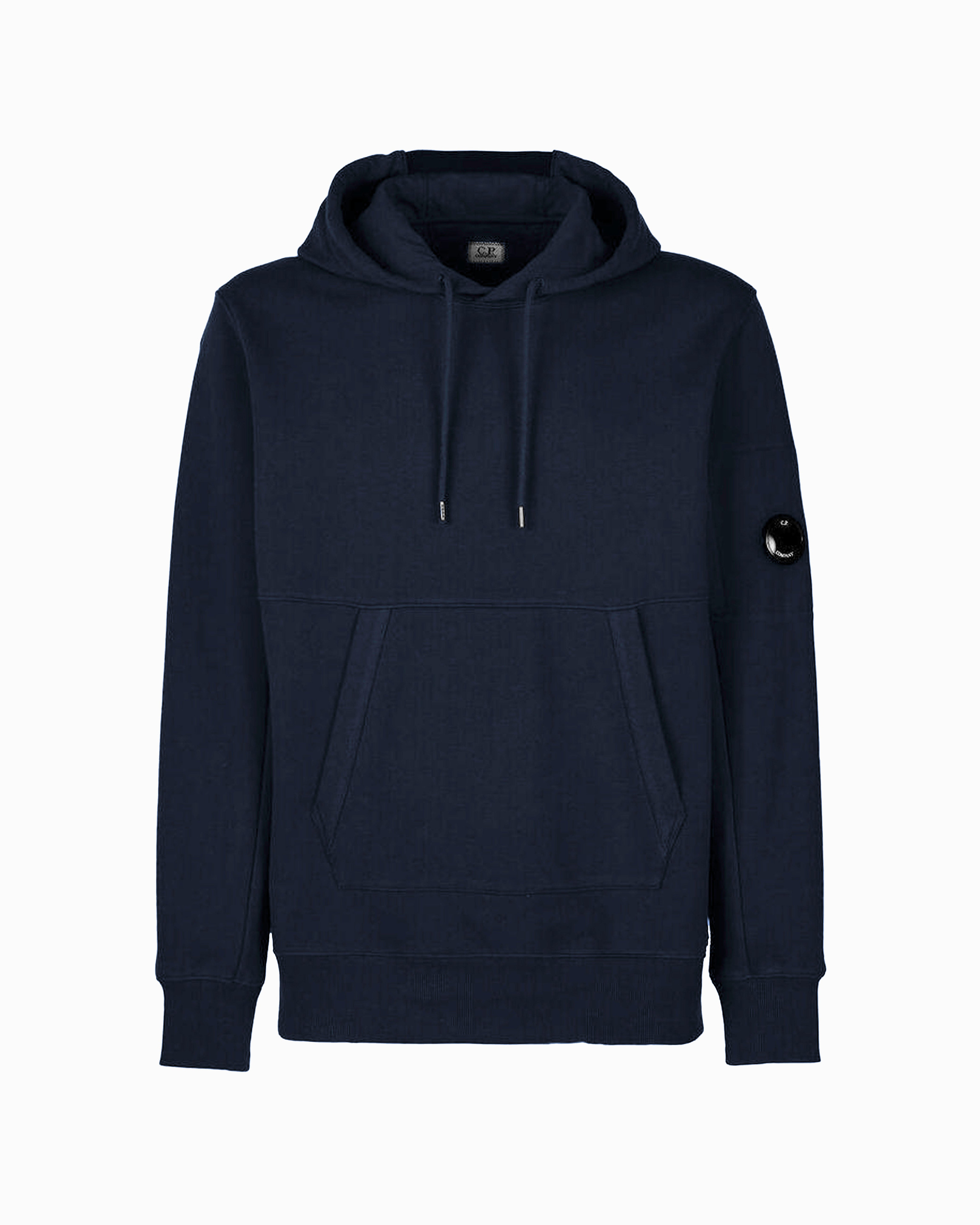 Hoodie - Diagonal Raised Fleece - Navy