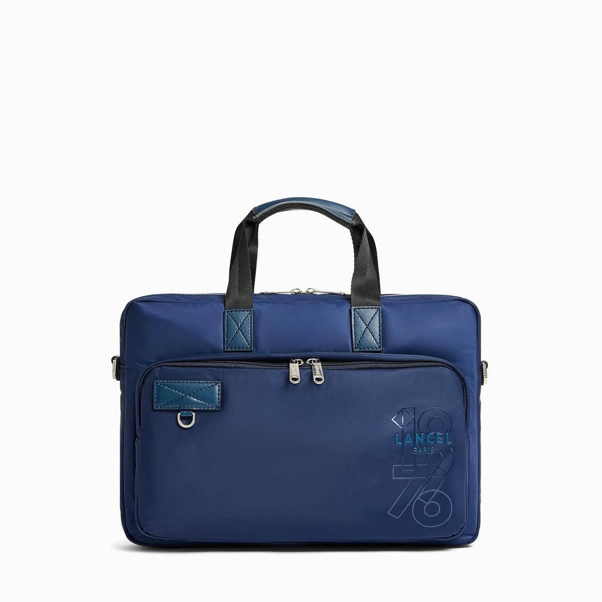 Leo De Lancel - Porte Doc Slim - Bleu Petrole