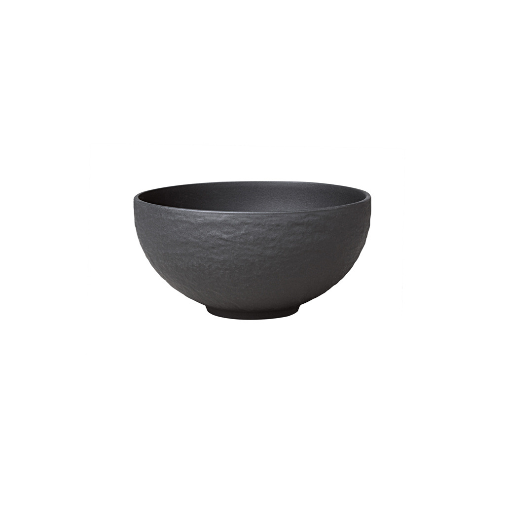 Manufacture Rock - Petit bol rond, noir, en porcelaine haut de gamme