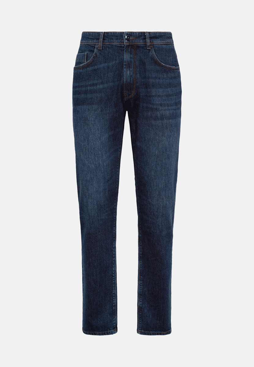 Jean En Denim Extensible Bleu Foncé