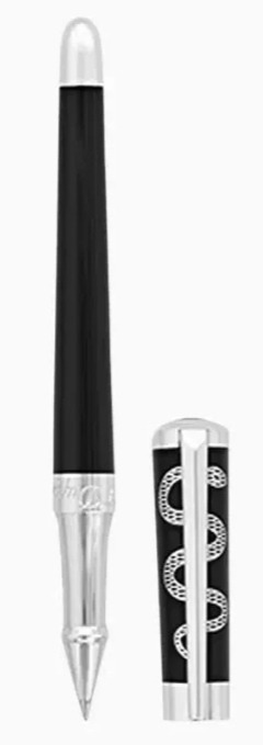 Gamme Orfèvre - Stylo Roller Liberté Hippocrate Noir et Palladium