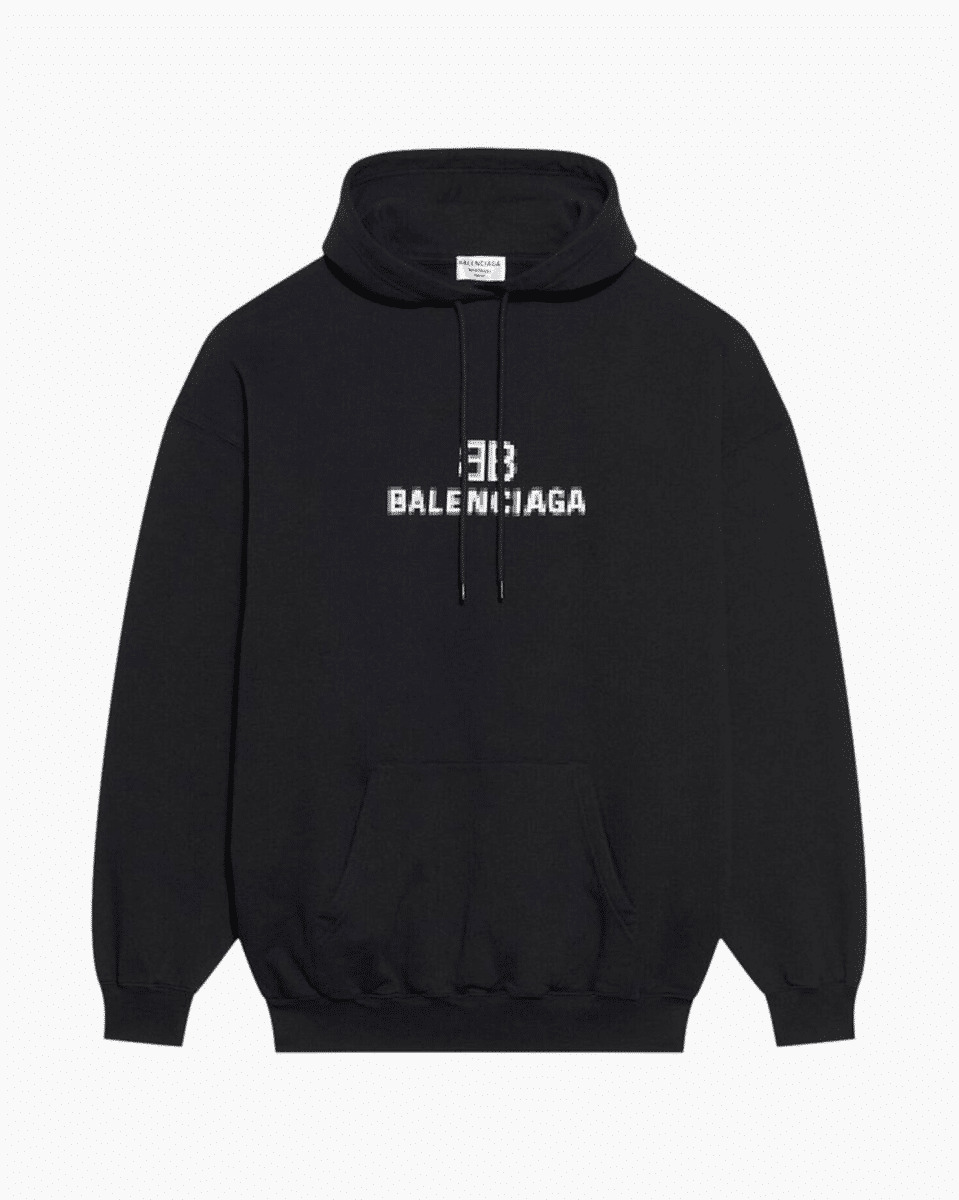 Balenciaga BB pixel logo hoodie