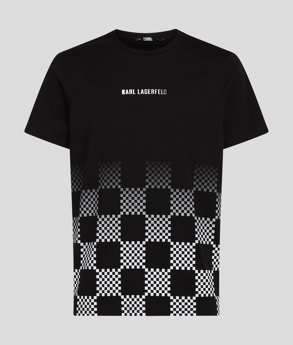 CHECKBOARD DEGRADE T-SHIRT HOMME