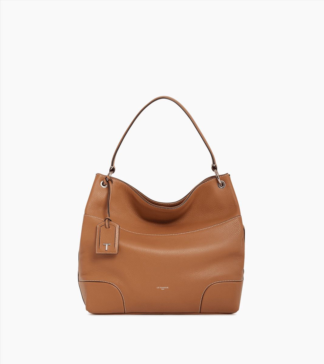 Grand sac hobo Romy en cuir grainé