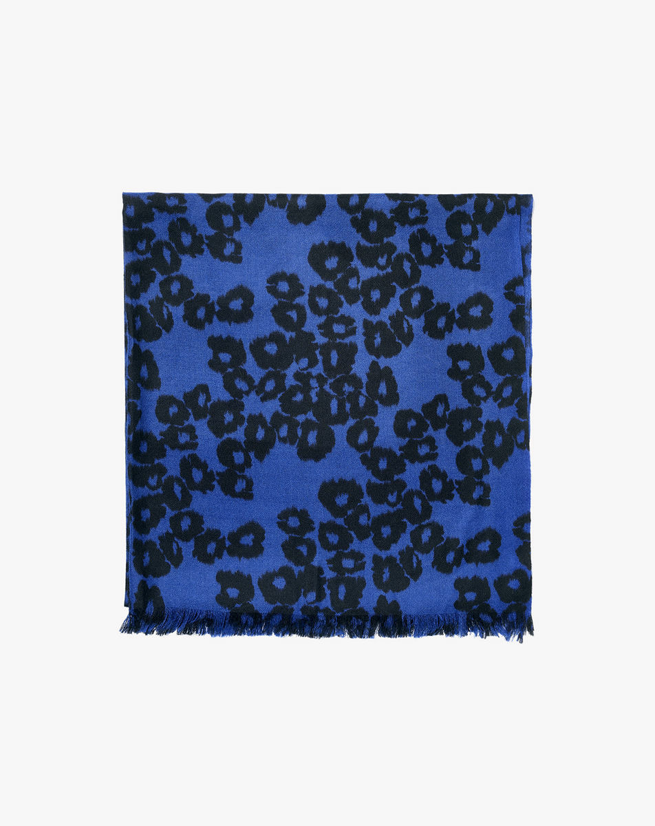 Étole imprimé ikat léopard 180 cm x 85 cm - Accessoire - ROYAL