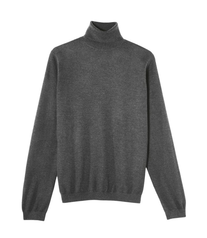 Pull col roulé ultrafin - Homme - LOUP