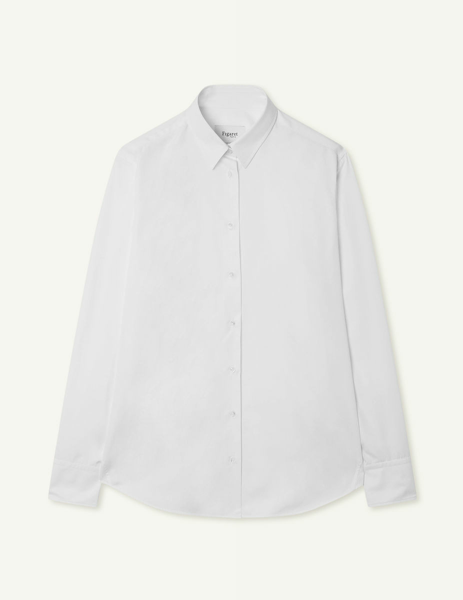 Chemise Marion en popeline blanche