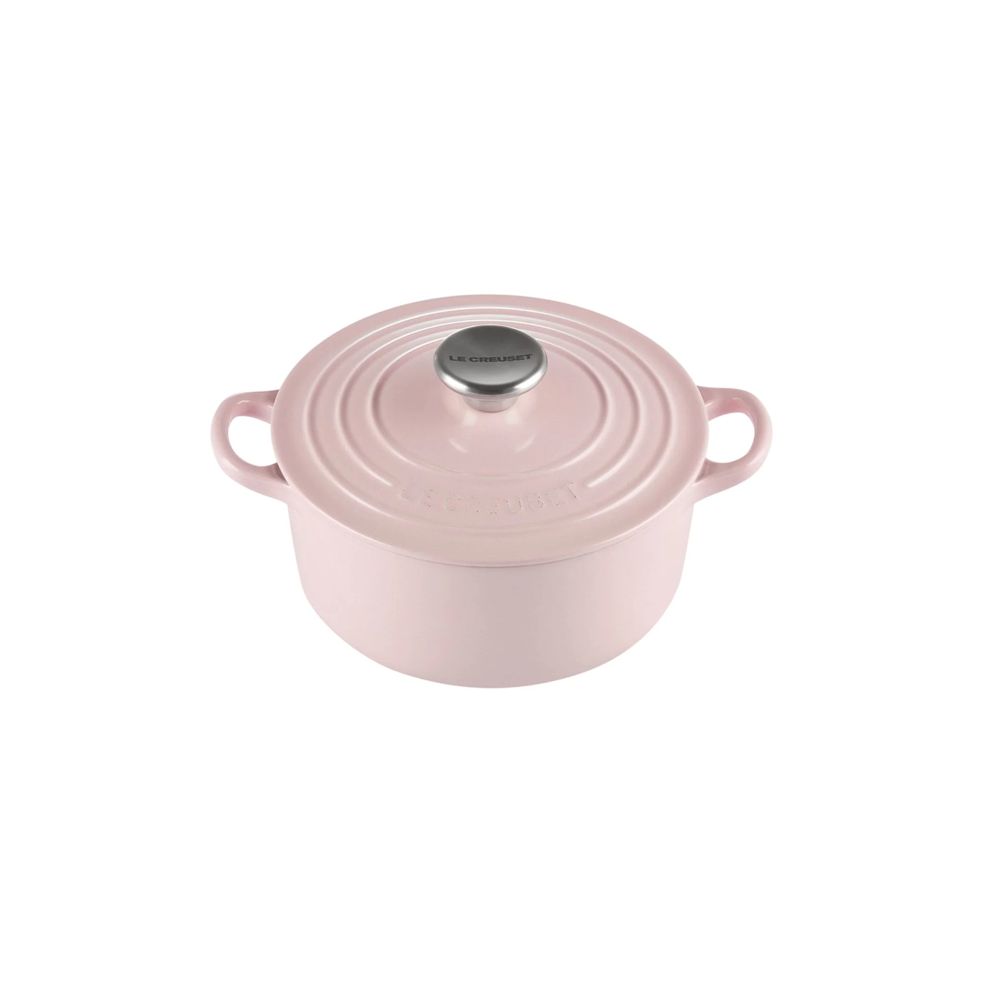 Cocotte ronde 20cm en fonte émaillée chiffon pink