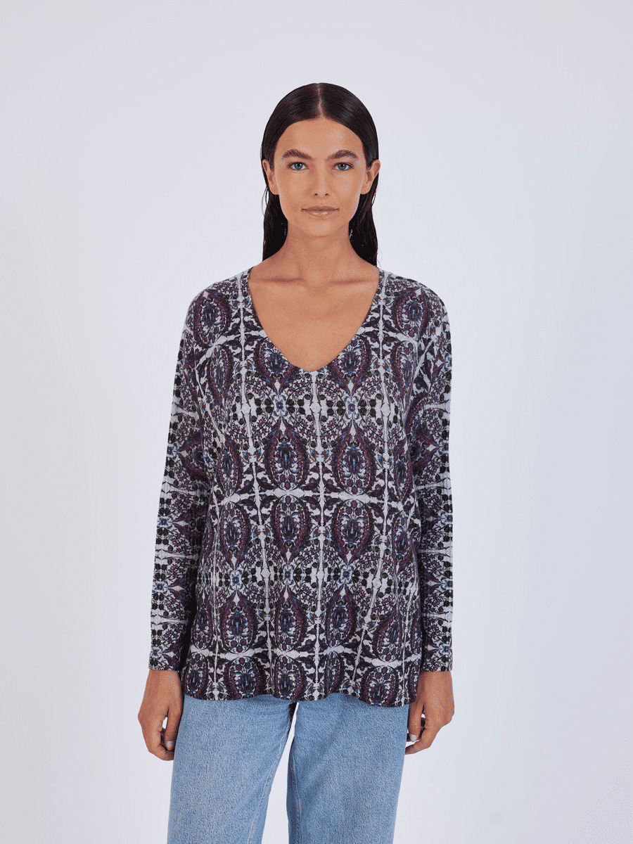 Pull poncho slave Minena ACIER