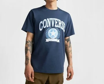 Retro Chuck Collegiate Tee Navy