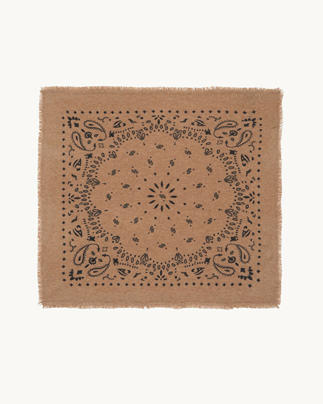 Bandana Hachi Petit bandana cachemire imprimé, 2 fils