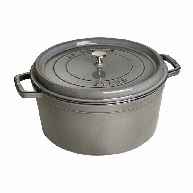 Cocotte 30 cm, Rond(e), Gris graphite, Fonte, second choix