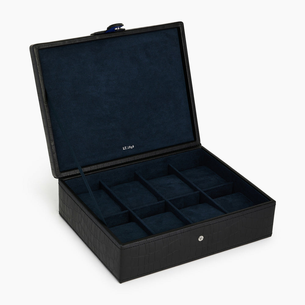 Coffret 8 montres en cuir