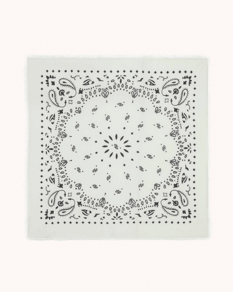 bandana HACHIKO Grand Bandana Cachemire Imprimé, 2 fils