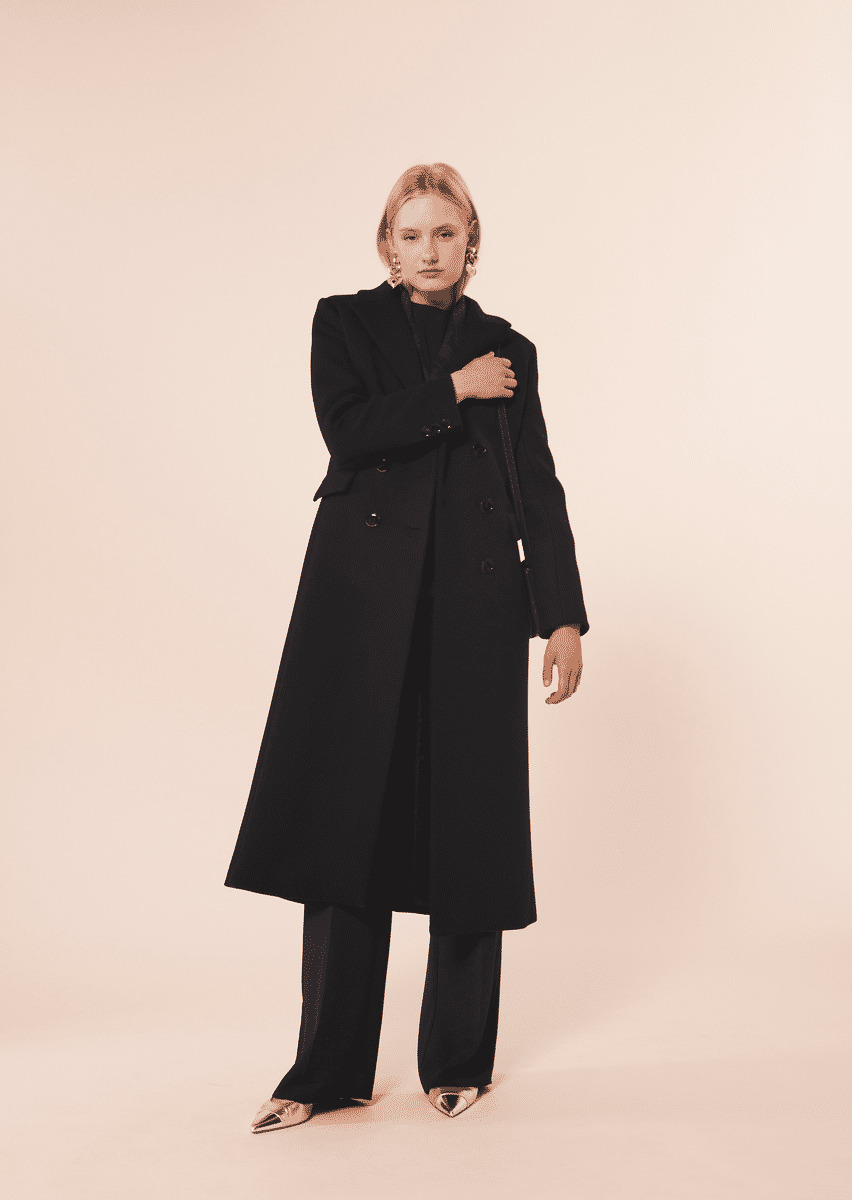 Manteau Marzia-Nocturne en Laine