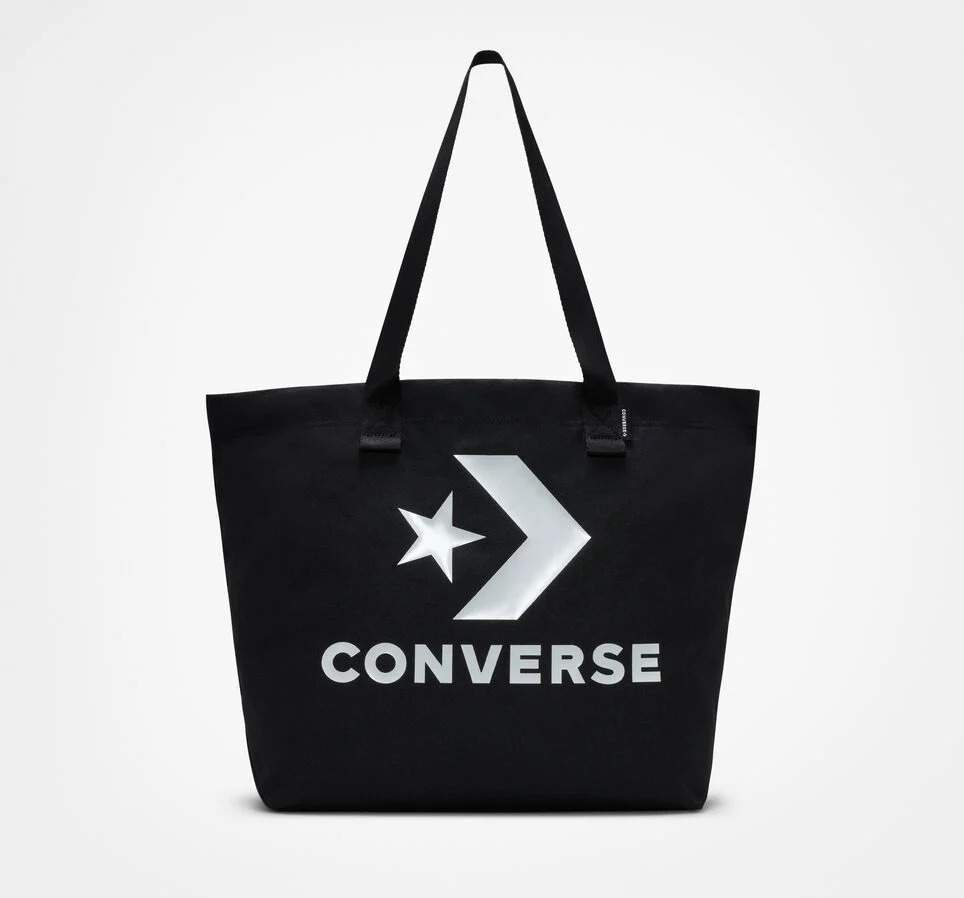 Star Chevron Tote Black/White