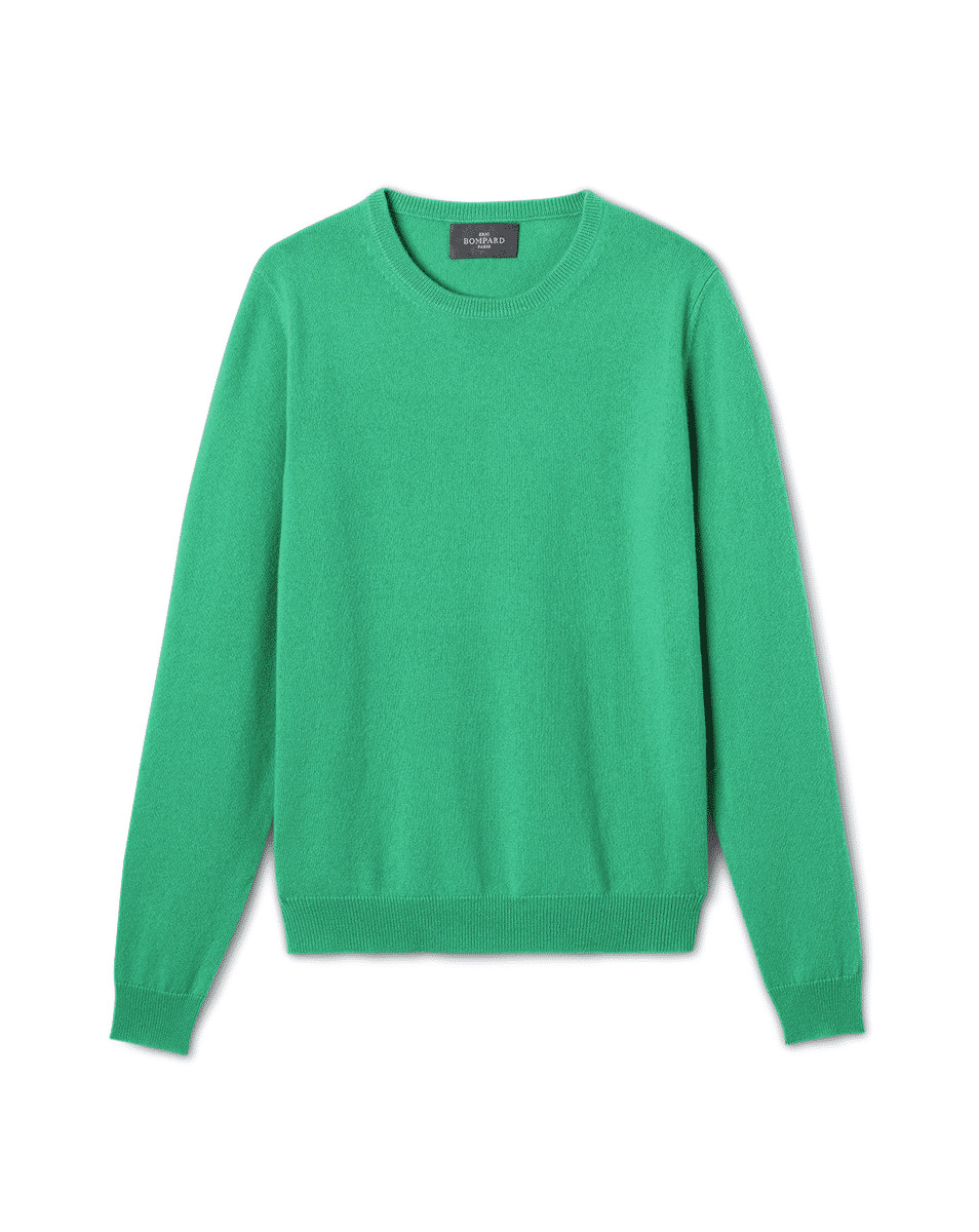 Pull col rond classique - Femme - VERT TUPPER