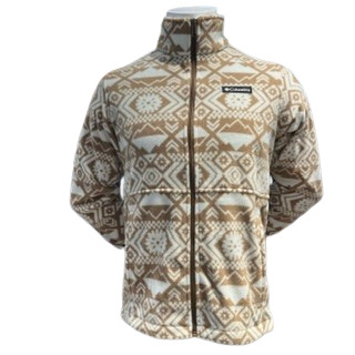 Granite Mountain Printed Fleece Jacket Homme Beige