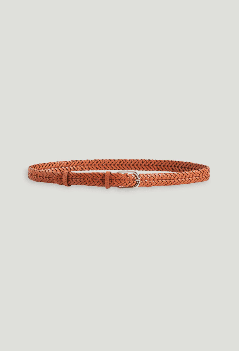 Ceinture tressée cuir