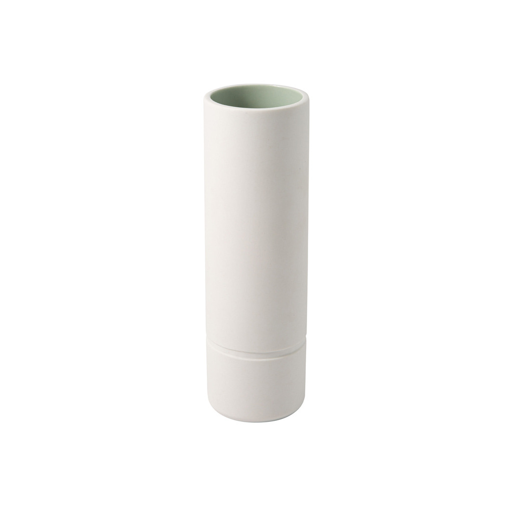 it’s my home grand vase, 6 x 20 cm, vert/blanc