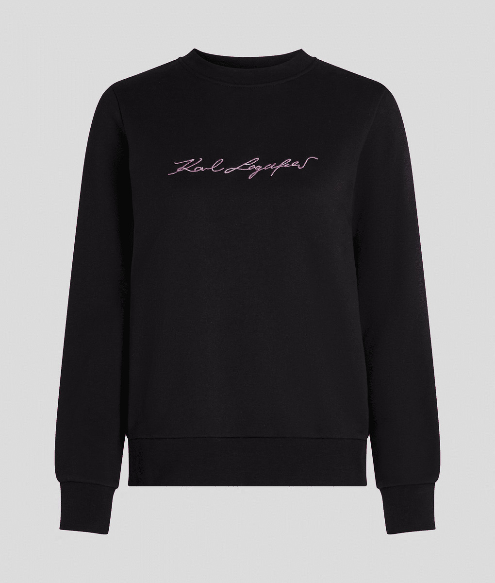 TONAL SIGNATURE EMBROIDERY SWEAT FEMME