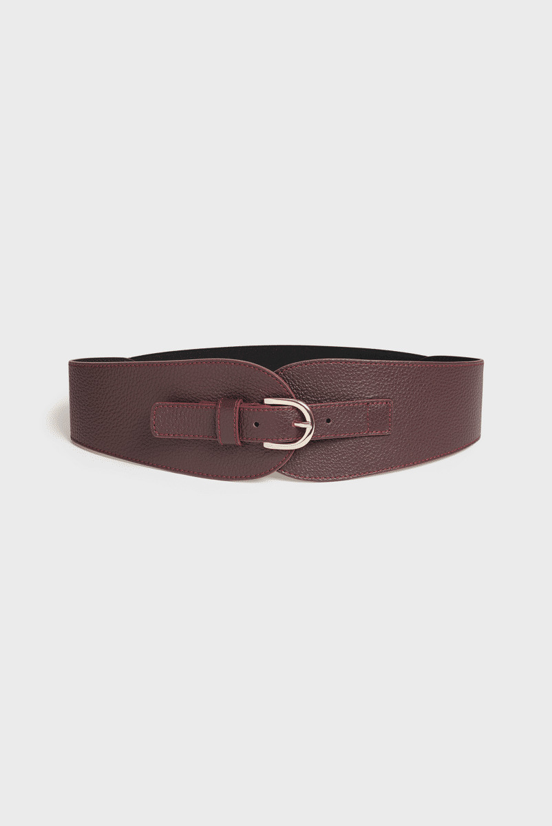 CEINTURE OLYMPE EN CUIR DE VACHETTE GRAINÉ OLYMPE