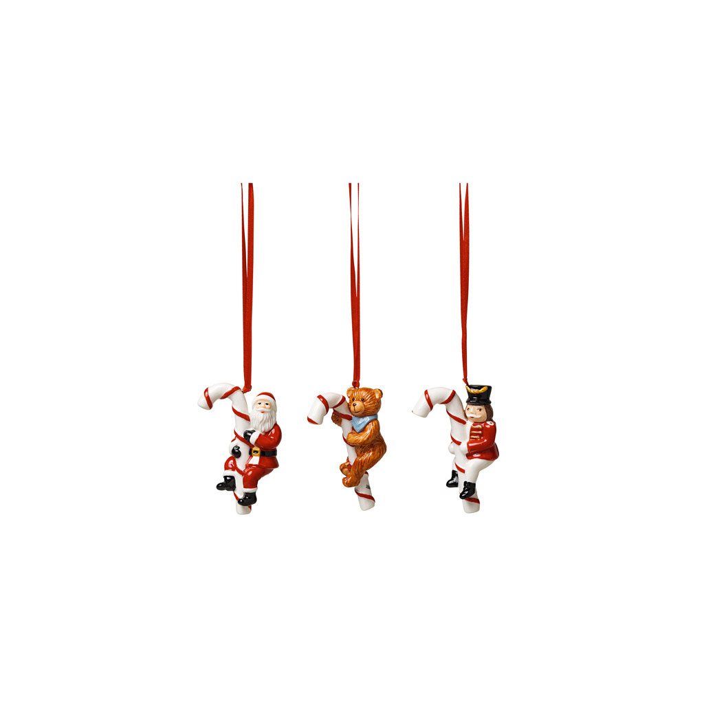 Nostalgic Ornaments Orn. Santa, Teddy, rocking horse 3pcs.