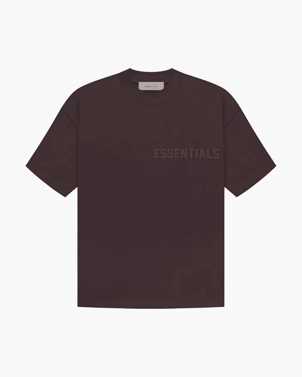 Essentials T-Shirt - Plum - Brown