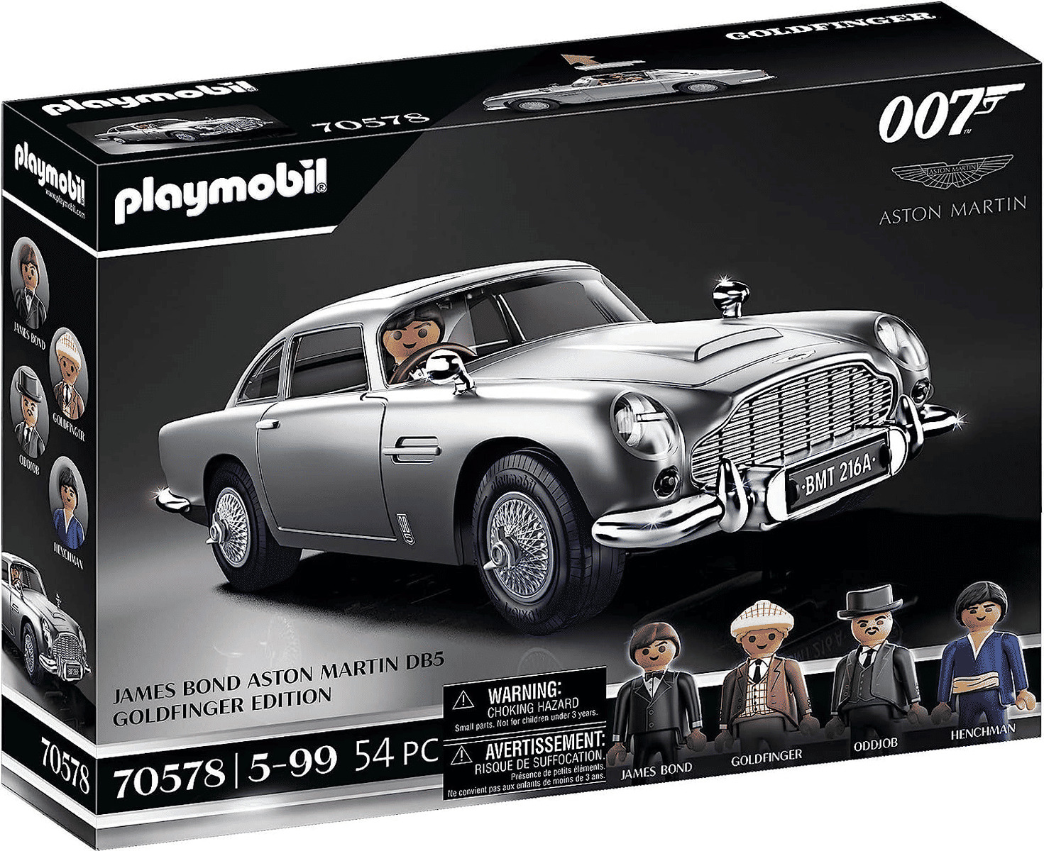 Playmobil 70578 - James Bond Aston Martin DB5 – Edition Goldfinger