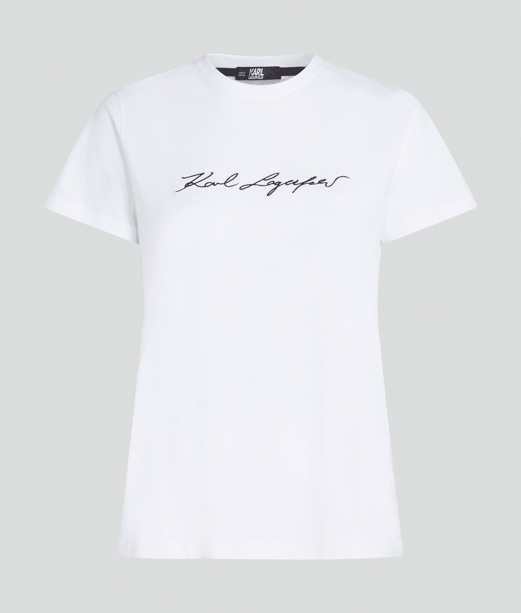 BIG SIGNATURE LOGO T-SHIRT FEMME