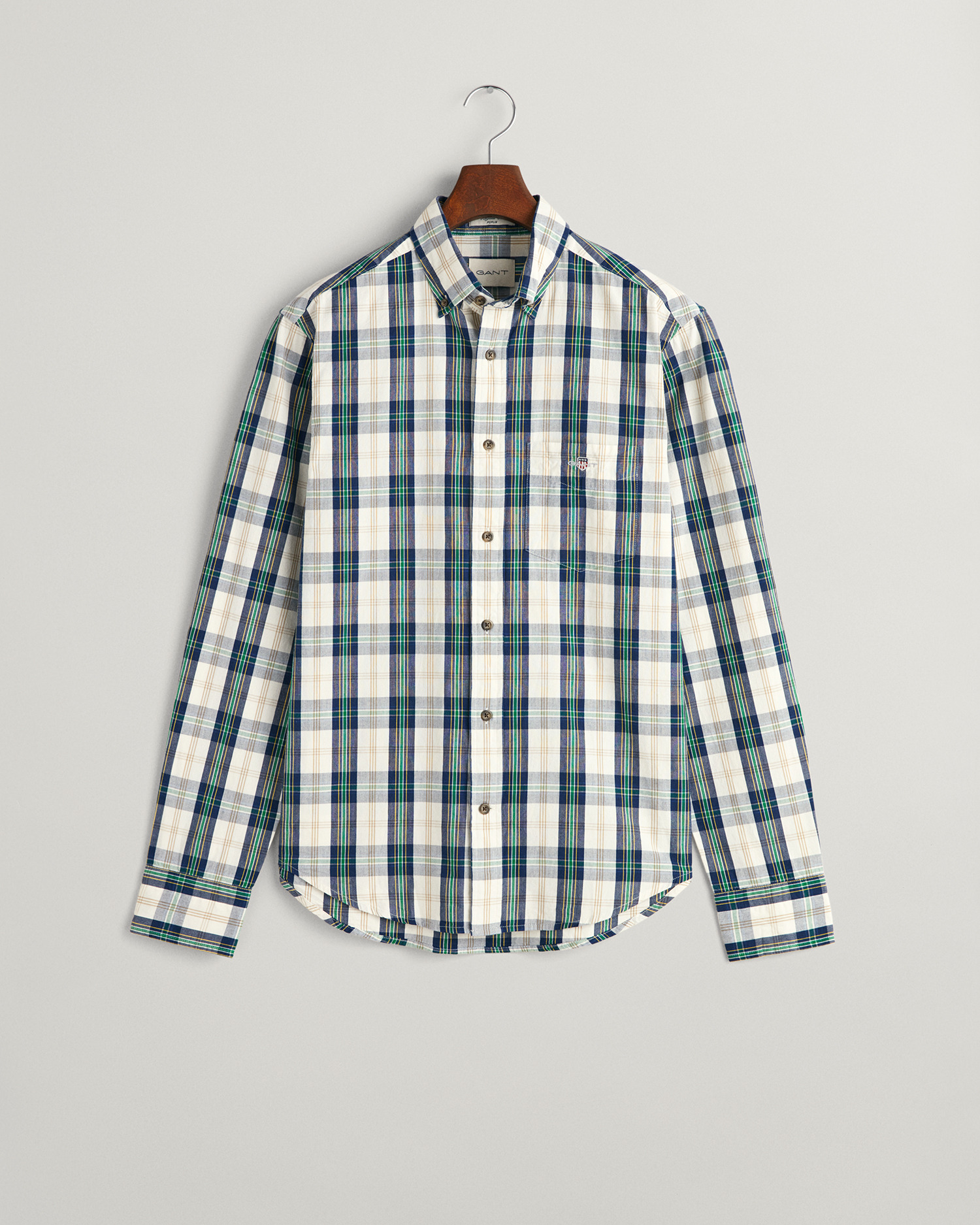 Regular Fit Checked Archive Poplin